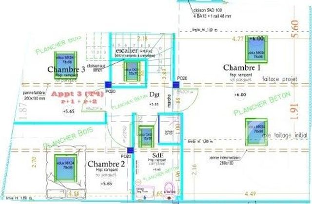 Appartement Duplex à vendre - 4 pièces - 79,57 m2 - Montauban - 82 - MIDI-PYRENEES