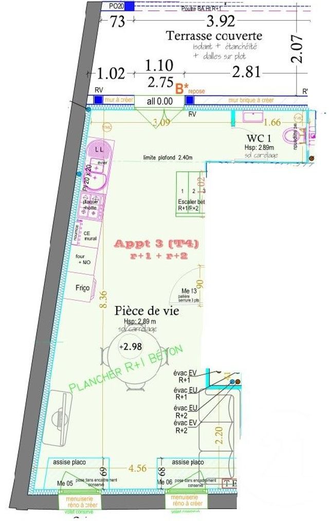 Appartement Duplex à vendre - 4 pièces - 79,57 m2 - Montauban - 82 - MIDI-PYRENEES