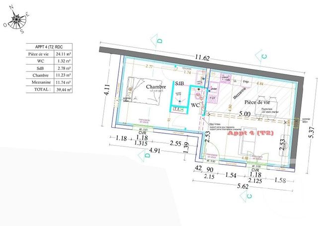 Maison à vendre - 2 pièces - 39,44 m2 - Montauban - 82 - MIDI-PYRENEES