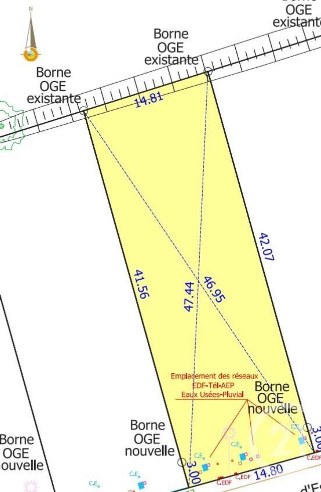 Terrain &agrave; vendre - 663 m2 - Corbarieu - 82 - MIDI-PYRENEES