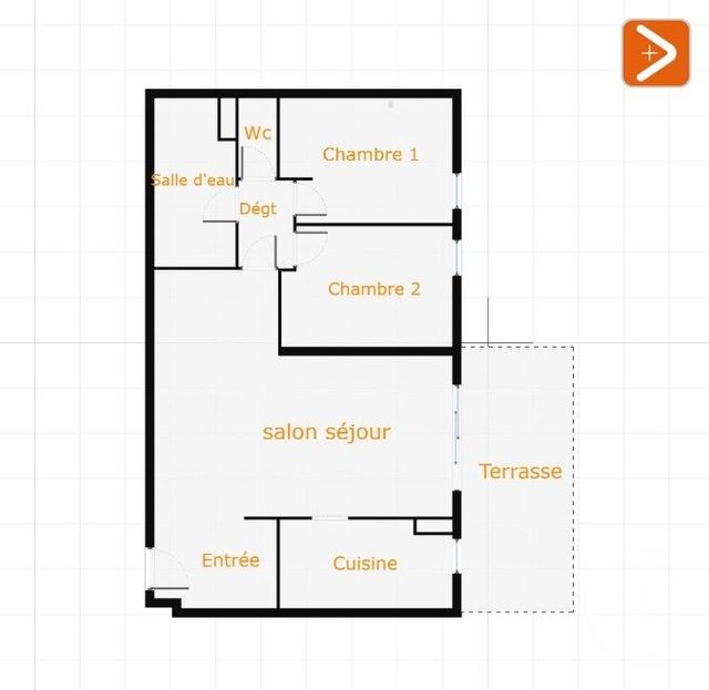 Appartement F3 &agrave; vendre - 3 pi&egrave;ces - 72,76 m2 - Grasse - 06 - PROVENCE-ALPES-COTE-D-AZUR