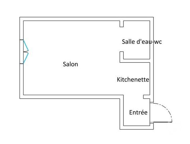 Appartement F1 à vendre - 1 pièce - 13,39 m2 - Paris - 75018 - ILE-DE-FRANCE
