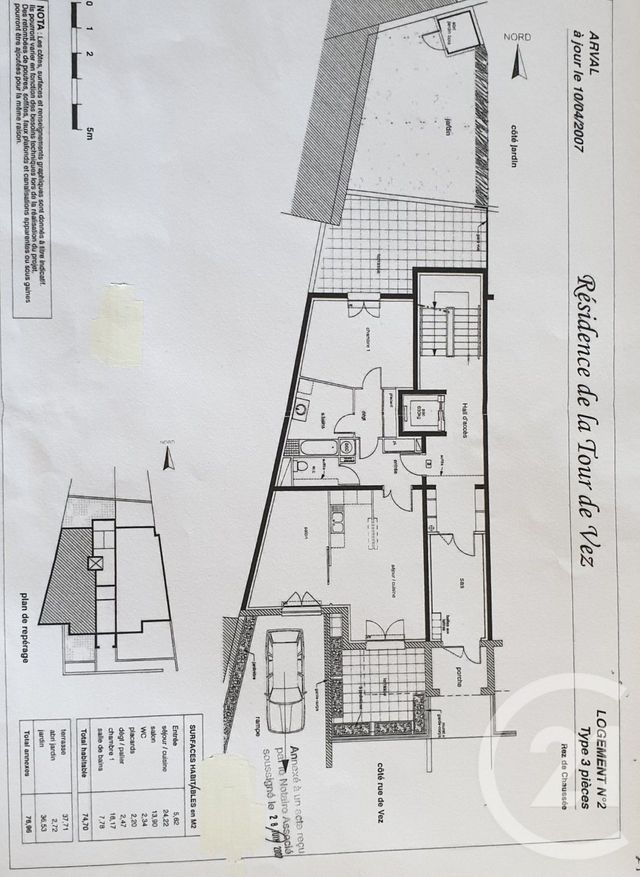 Appartement F3 &agrave; vendre - 3 pi&egrave;ces - 76,76 m2 - Crepy En Valois - 60 - PICARDIE
