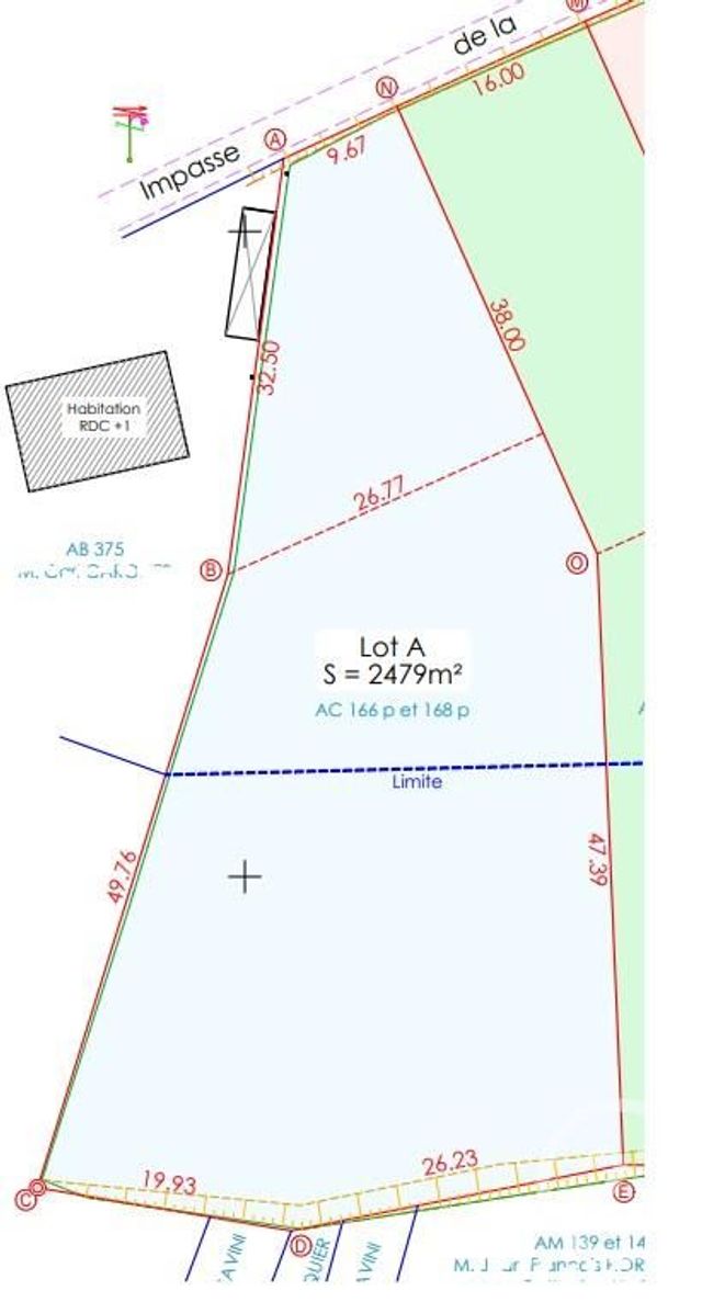 Terrain &agrave; vendre - 2479 m2 - Bonneuil En Valois - 60 - PICARDIE
