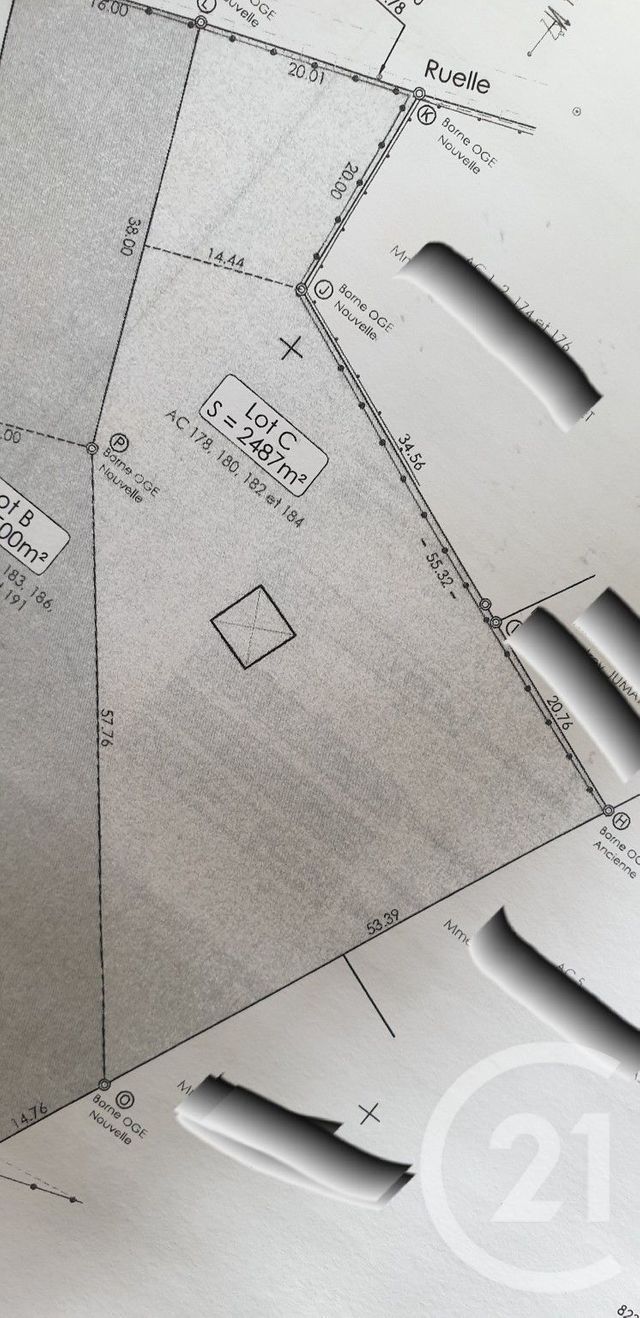 Terrain &agrave; vendre - 2487 m2 - Bonneuil En Valois - 60 - PICARDIE