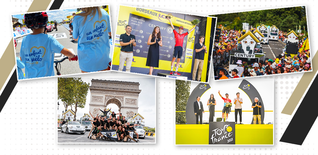 CENTURY 21 sur le Tour de France : un enfant un vélo, Prix de la Combativité et caravane